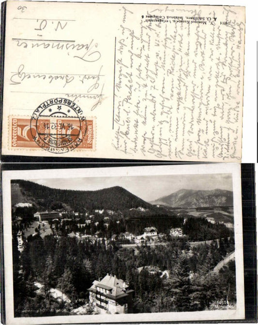 71620,Semmering g. Schneeberg 1932