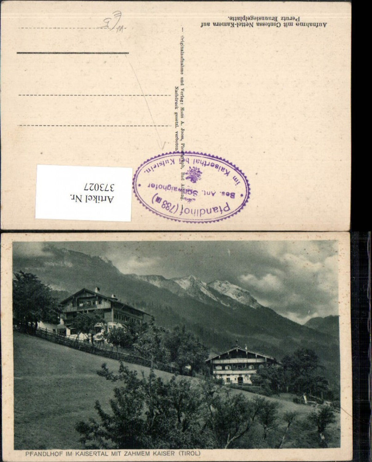 Alte Ansichtskarte – Old Postcard