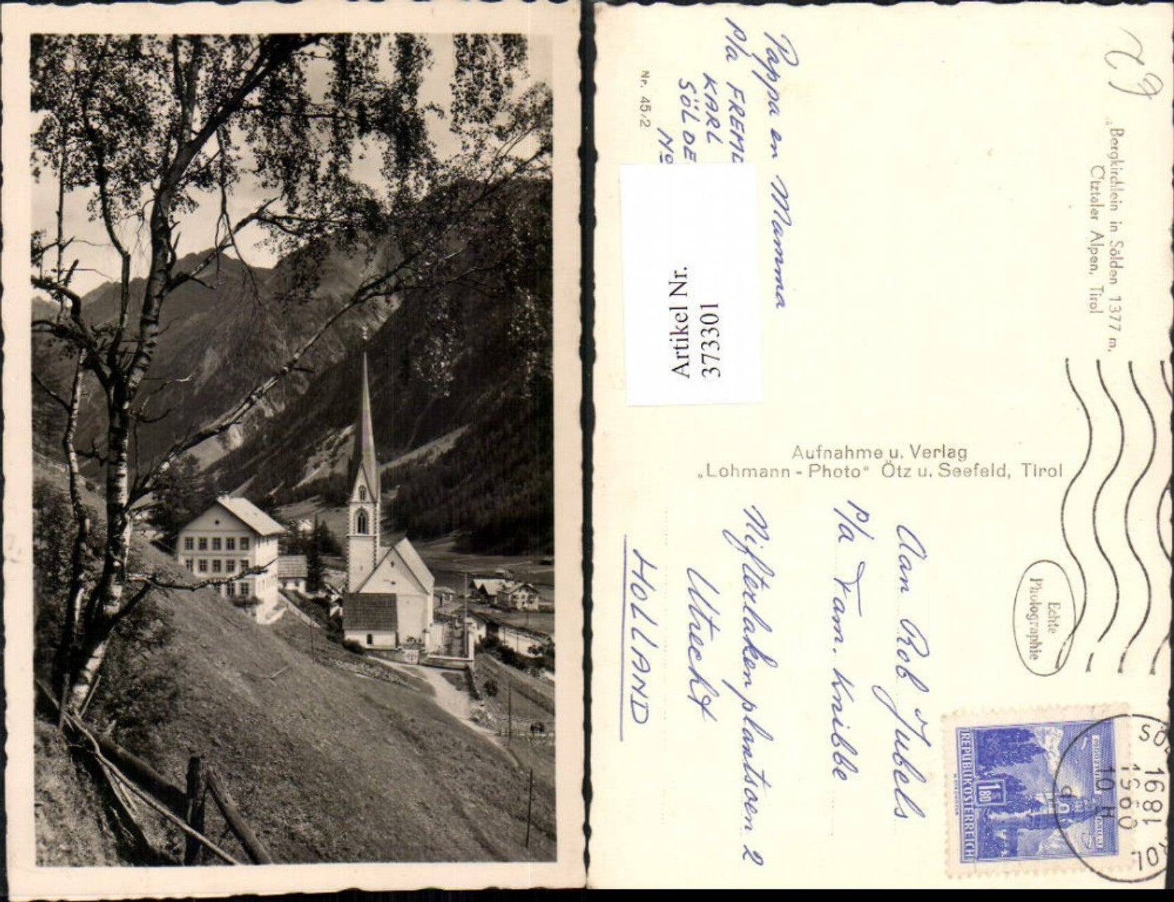 Alte Ansichtskarte – Old Postcard