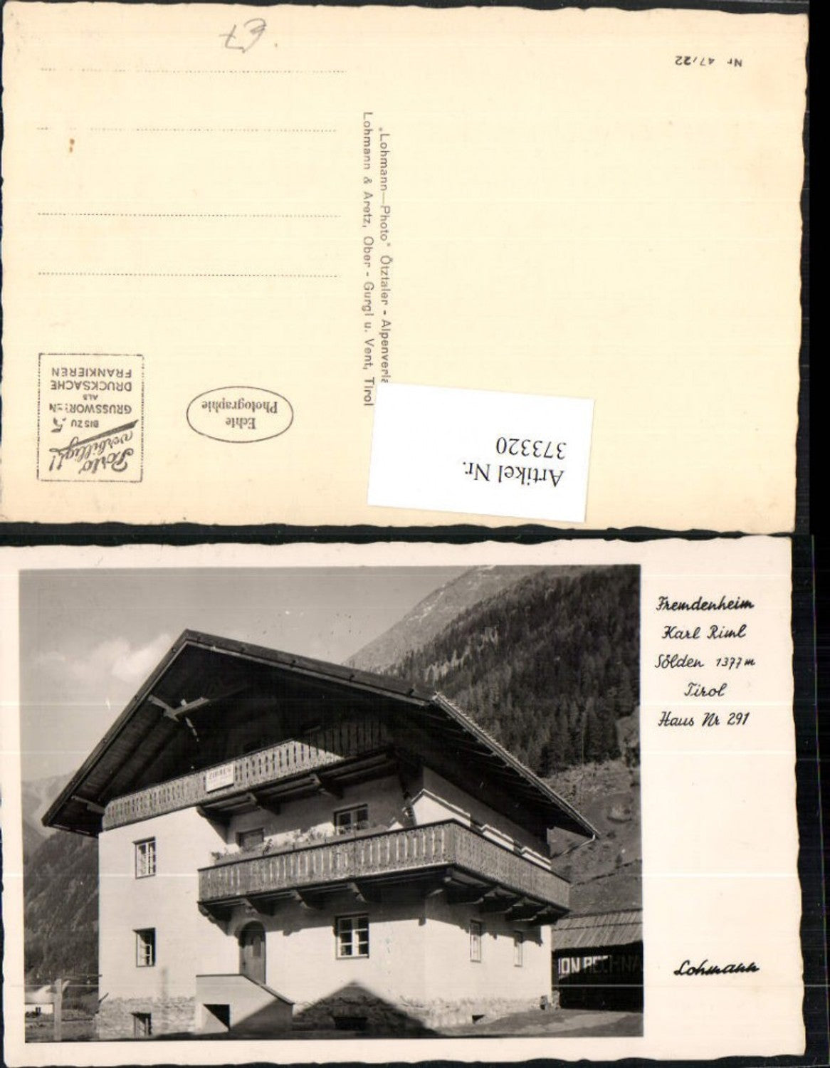 Alte Ansichtskarte – Old Postcard