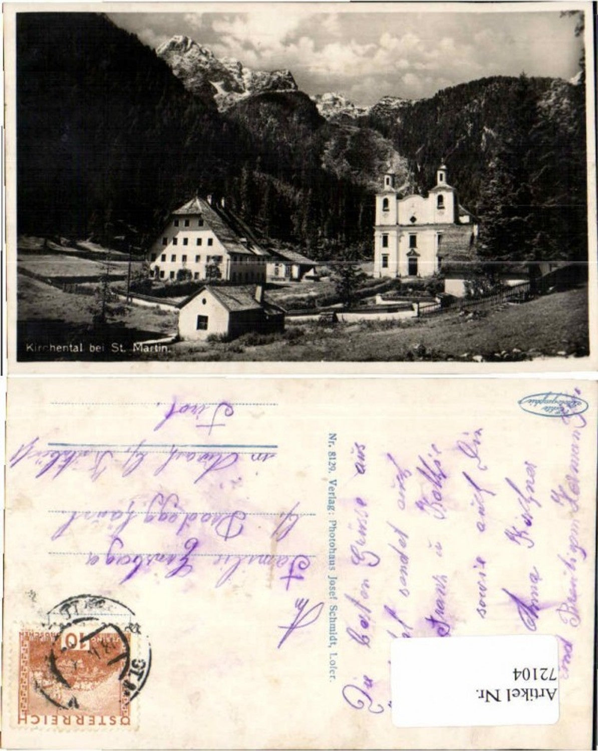 Alte Ansichtskarte – Old Postcard