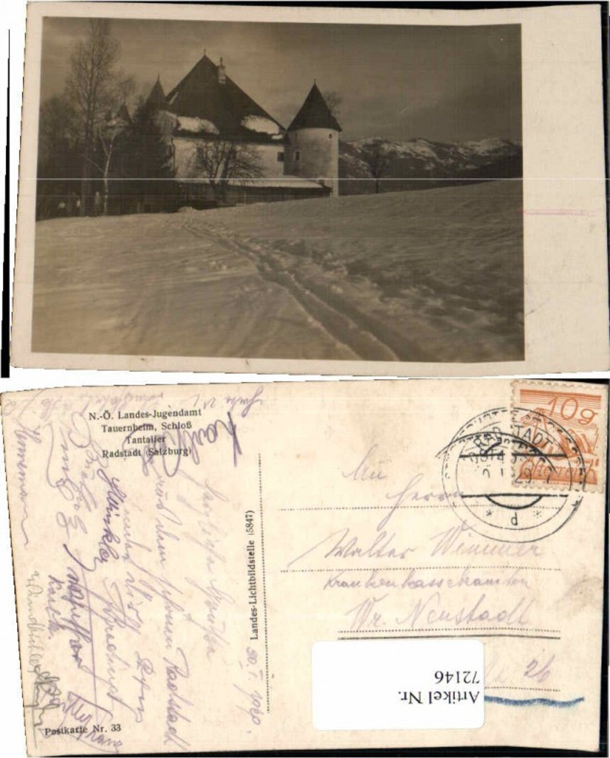 Alte Ansichtskarte – Old Postcard