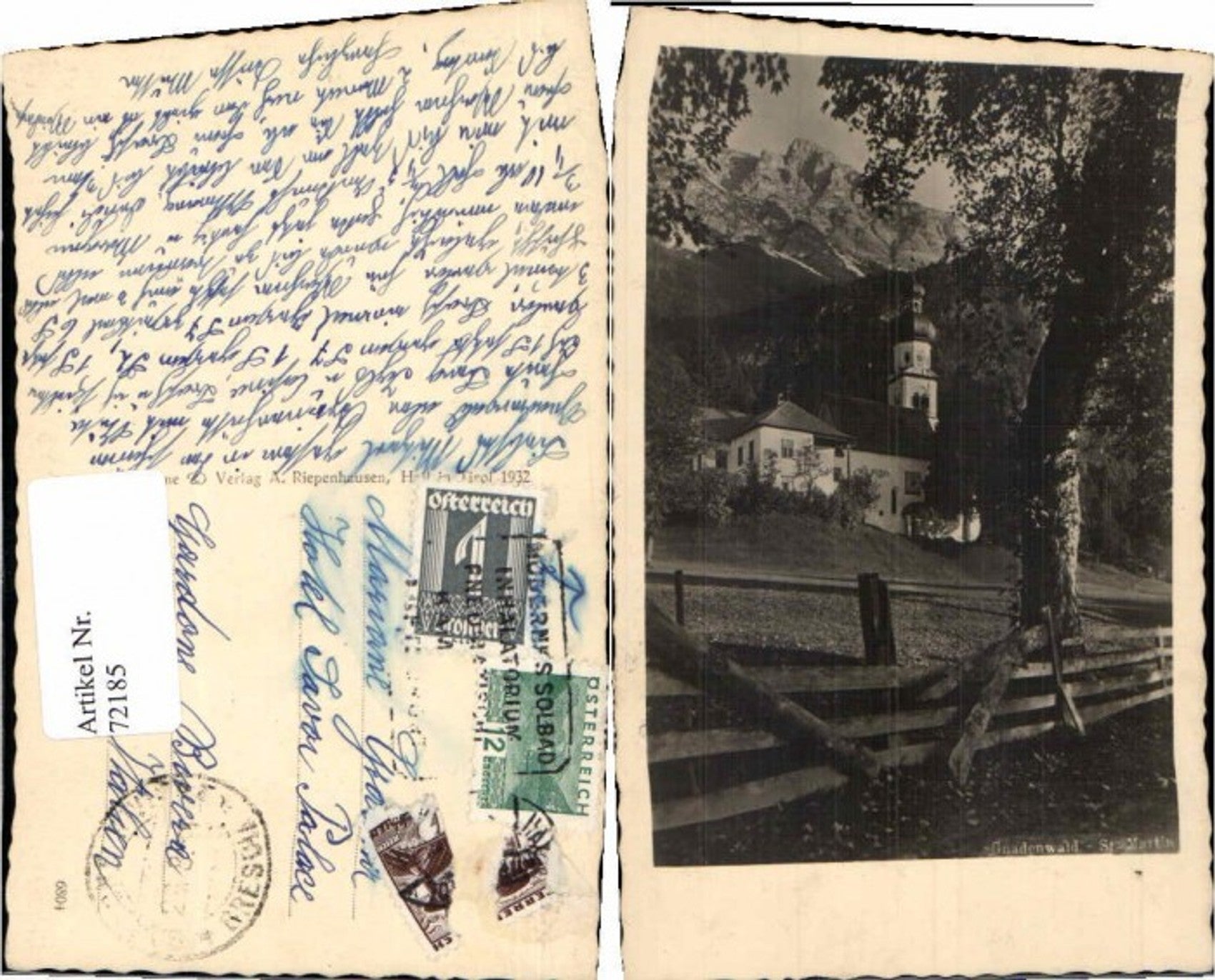 Alte Ansichtskarte – Old Postcard