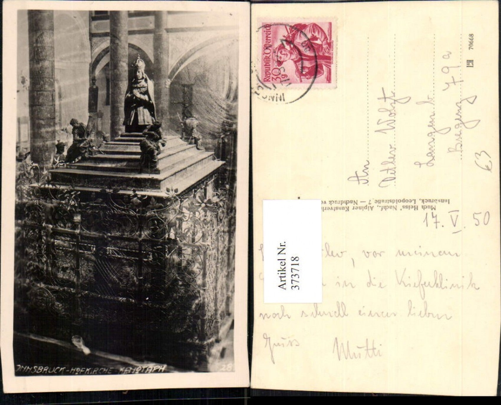 Alte Ansichtskarte – Old Postcard
