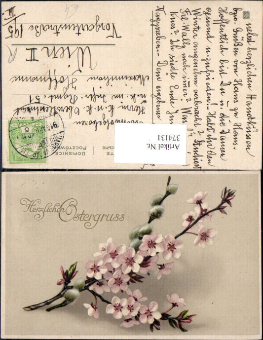 374131,Ostern Blütenzweig Palmkätzchenzweig Glitzerschrift