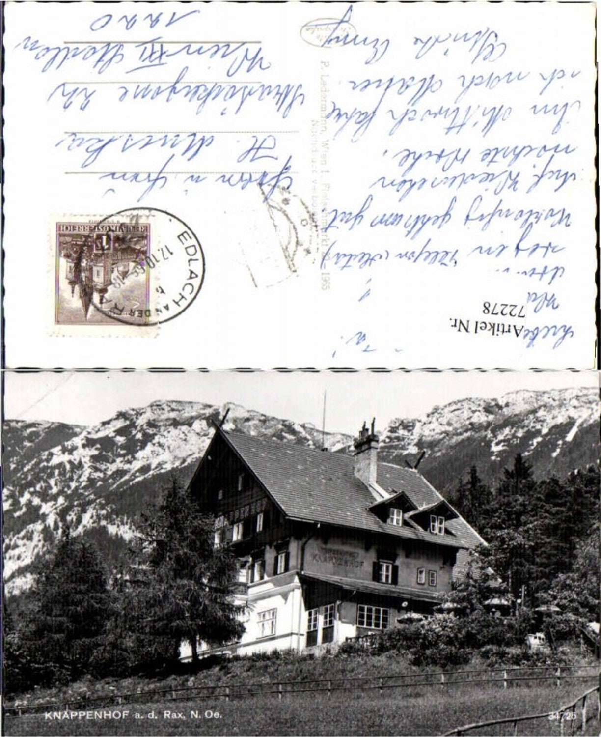72278,Knappenhof a.d. Rax Edlach Reichenau