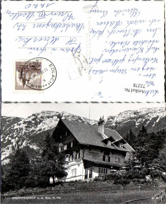 72278,Knappenhof a.d. Rax Edlach Reichenau