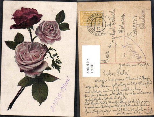 374241, Easter Flowers Red and Pink Roses