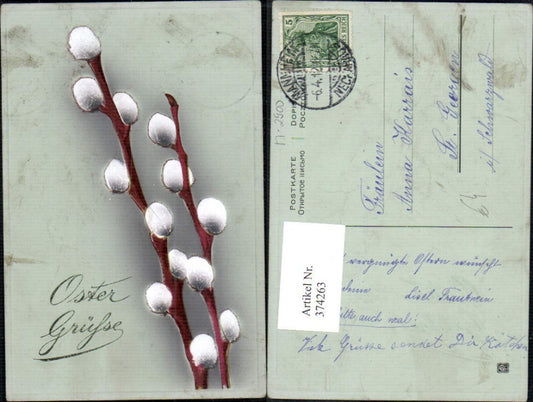 374263, Easter pussy willow branch