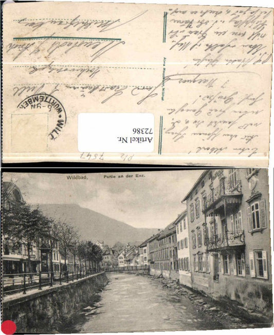 72386,Wildbad Partie a.d. Enz 1905