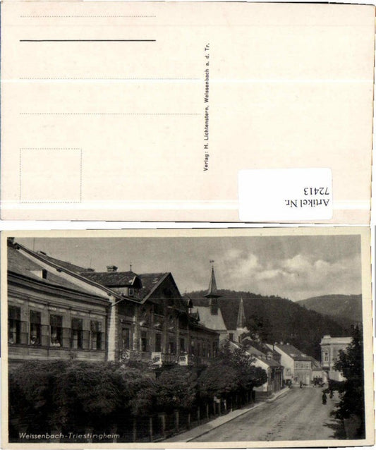 72413,Weissenbach a.d. Triesting Strassenansicht b. Heim