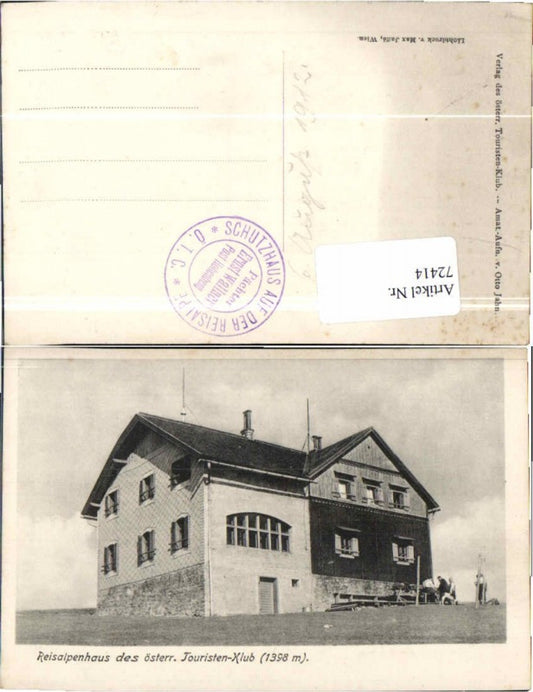 72414,Reisalpenhaus Reisalpe b. Hohenberg Lilienfeld Hainfeld
