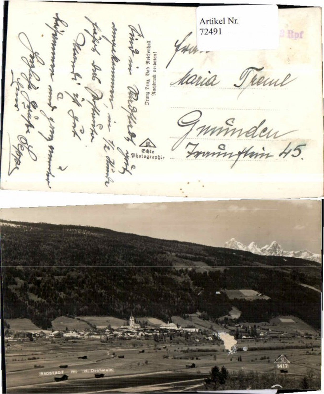 Alte Ansichtskarte – Old Postcard