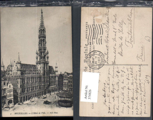 374826,Belgium Bruxelles Brüssel L'Hotel de Ville Rathaus