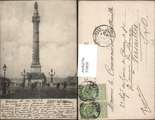 374838,Belgium Bruxelles Brüsel Colonne du Congres Säule