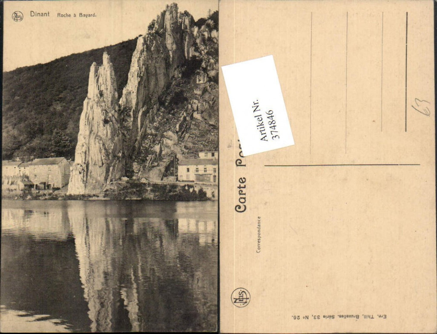 374846,Belgium Dinant Roche a Bayard Felsen