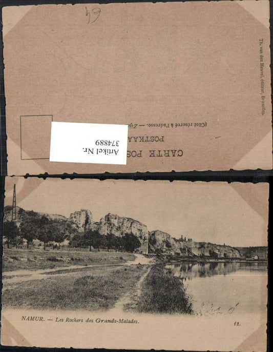 374889,Belgium Namur Les Rochers des Grands-Malades Felswand