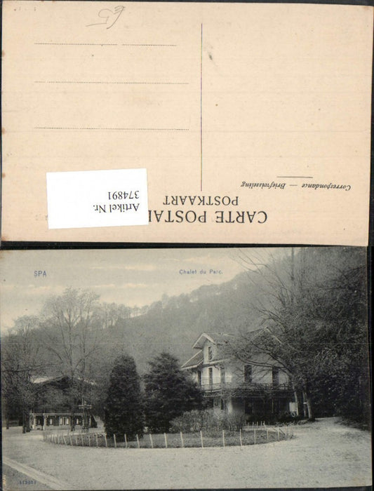 374891,Belgium Spa Chalet du Parc Haus