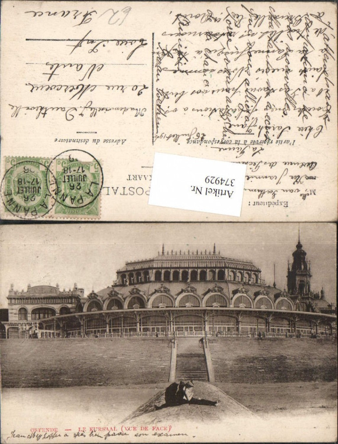 374929,Belgium Ostende Le Kursaal Gebäude