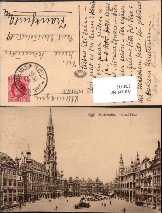 374937,Belgium Bruxelles Brüssel Grand Place Platz Rathaus