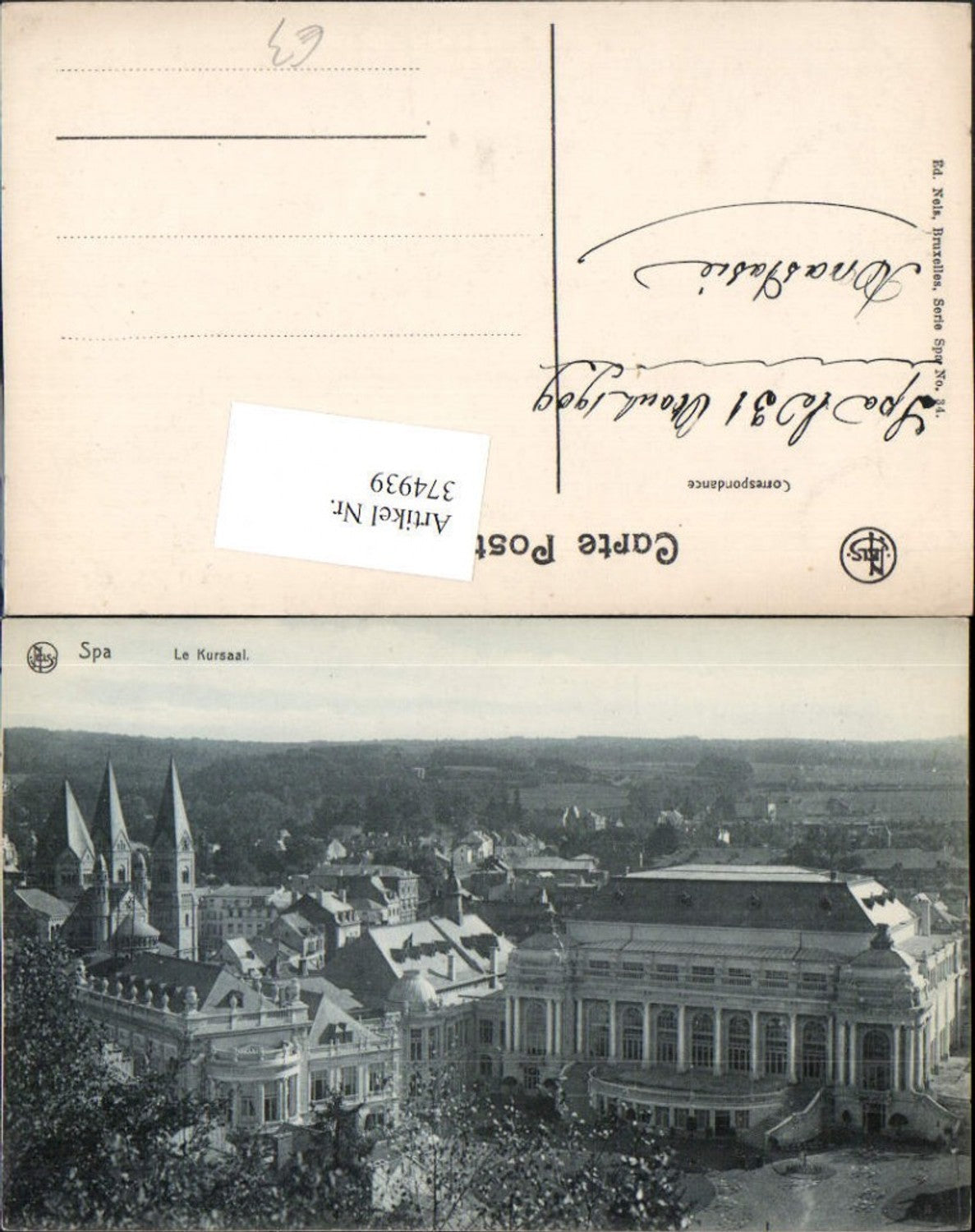 374939, Belgium Spa Partial view Le Kursaal
