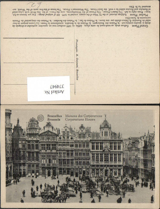 374947,Belgium Bruxelles Brüssel Maisons des Corporations Markt