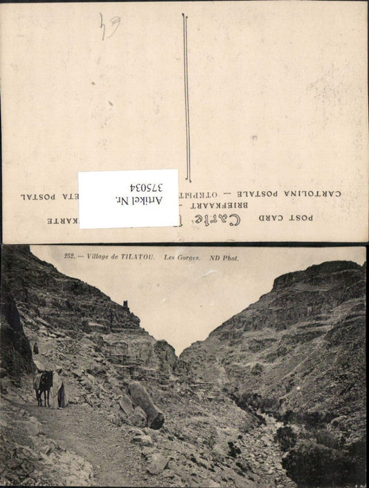 375034,Algeria Village de Tilatou Les Gorges Schlucht