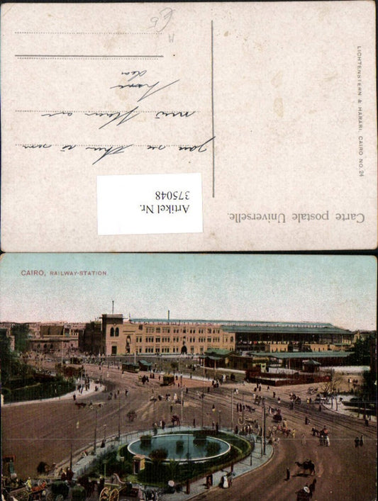 375048,Egypt Cairo Kairo Railway-Station Bahnhof