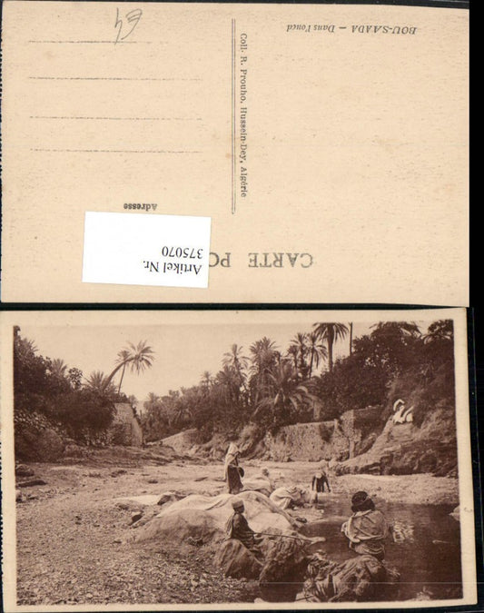 375070,Algeria Bou Saada Dans l'oued Volkstypen