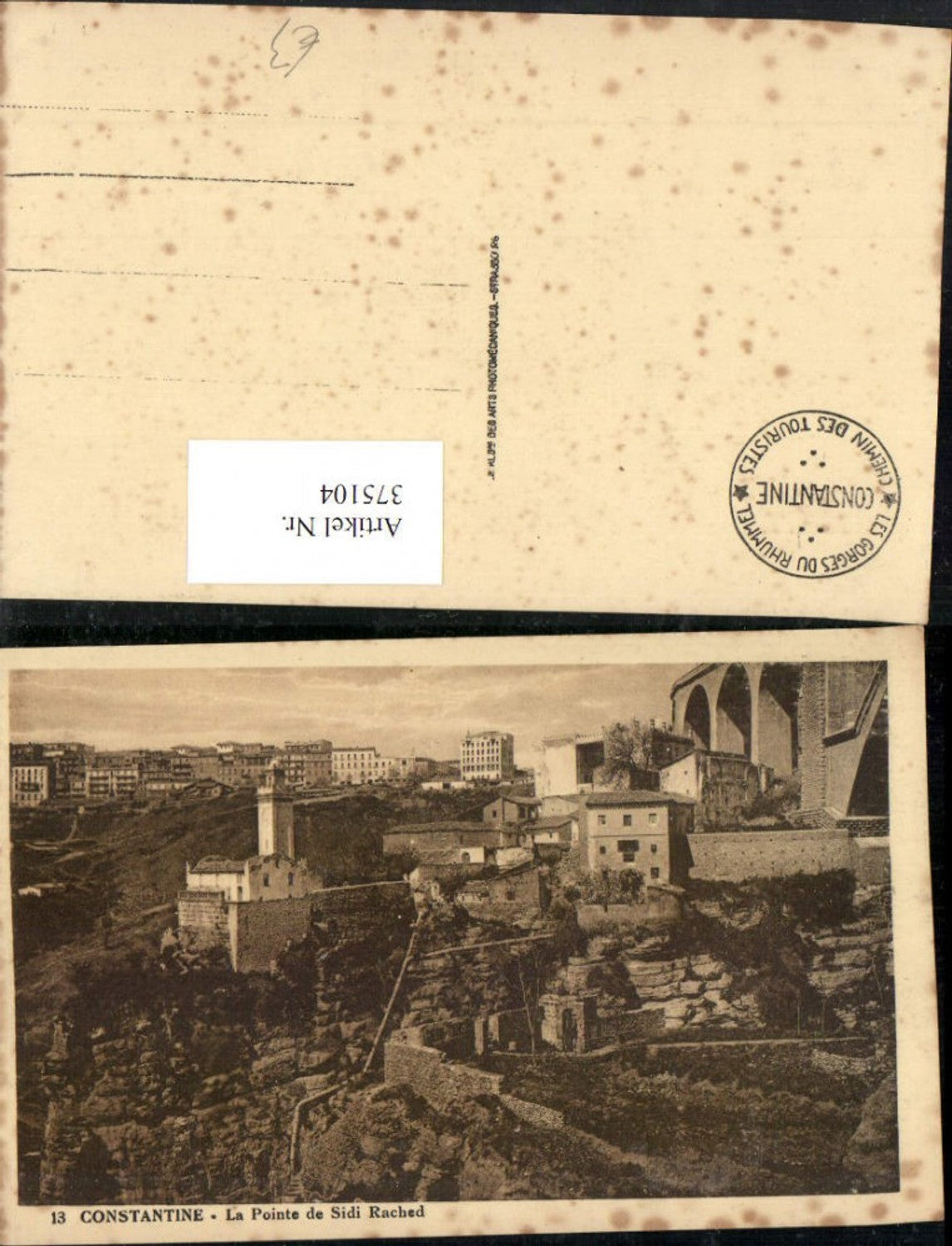 375104,Algeria Constantine La Pointe de Sidi Rached Teilansicht