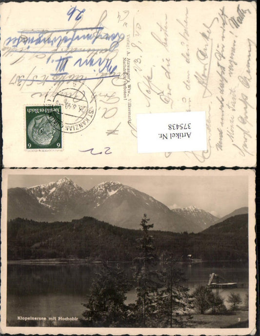 375438,Klopeinersee See b. St. Kanzian m. Hochobir Bergkulisse
