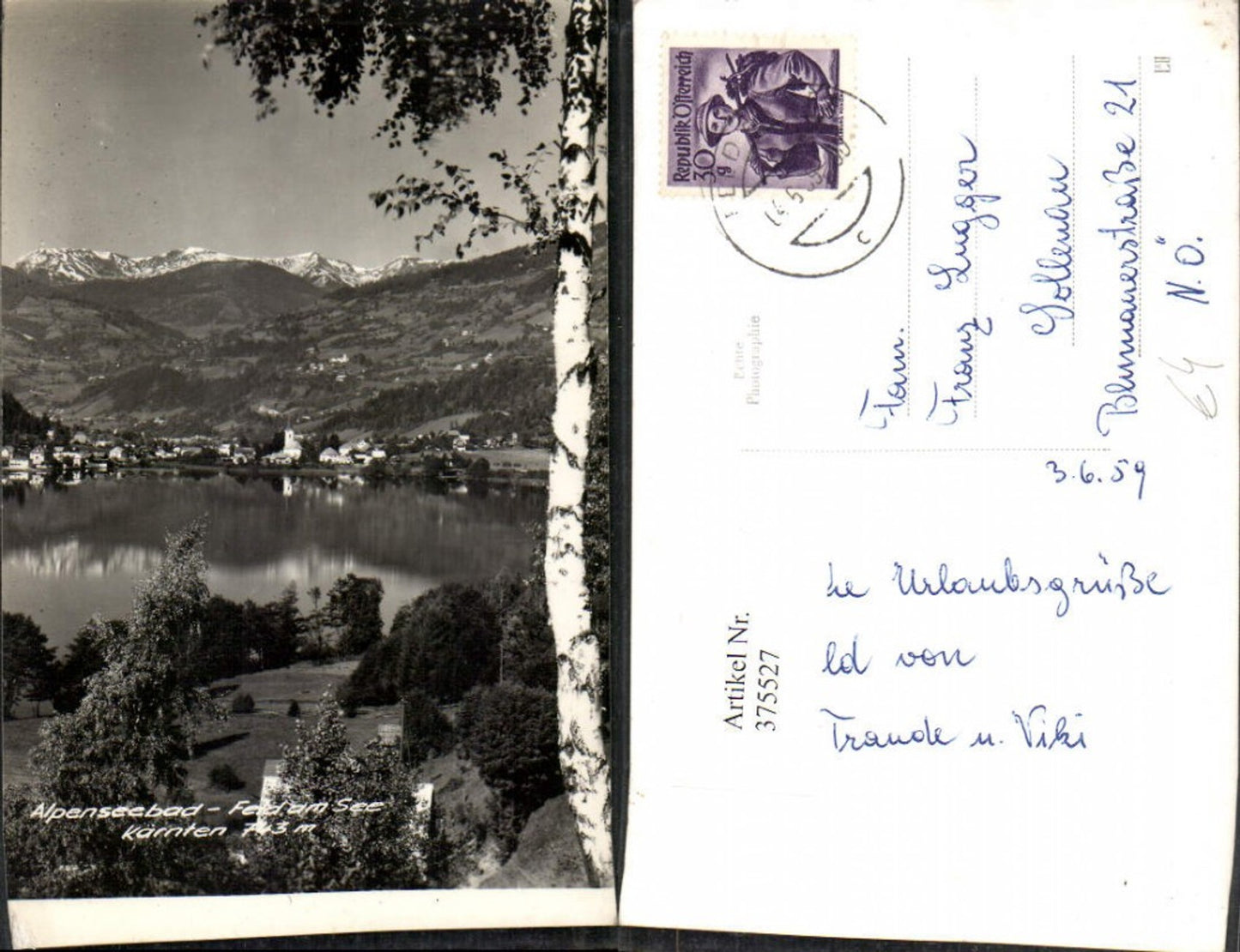 375527,Alpenseebad Feld am See Totale Bergkulisse