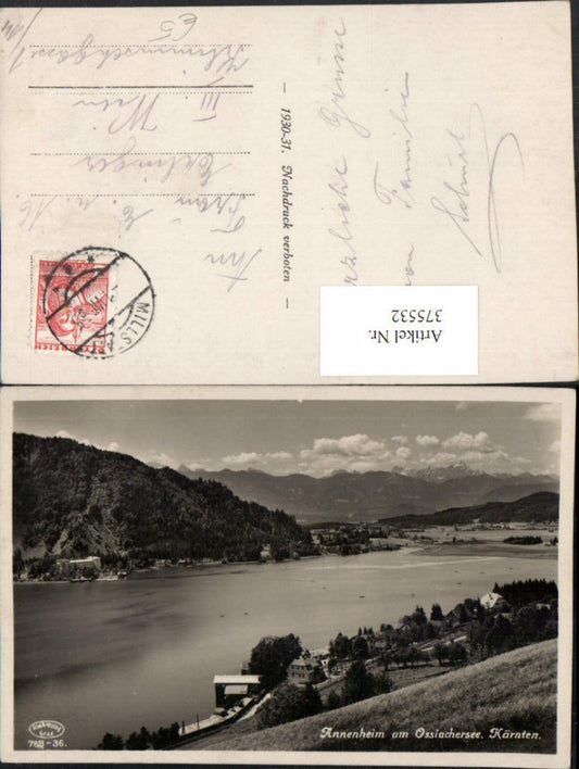 375532,Annenheim am Ossiachersee See b. Treffen Bergkulisse
