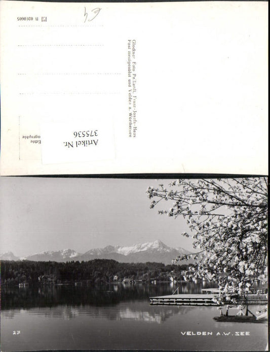 375536,Velden am Wörthersee See Bergkulisse Baumblüte