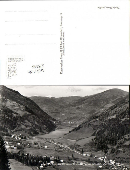 375546,Afritzersee u. Feldsee b. Feld am See m. Millstätteralpe Bergkulisse