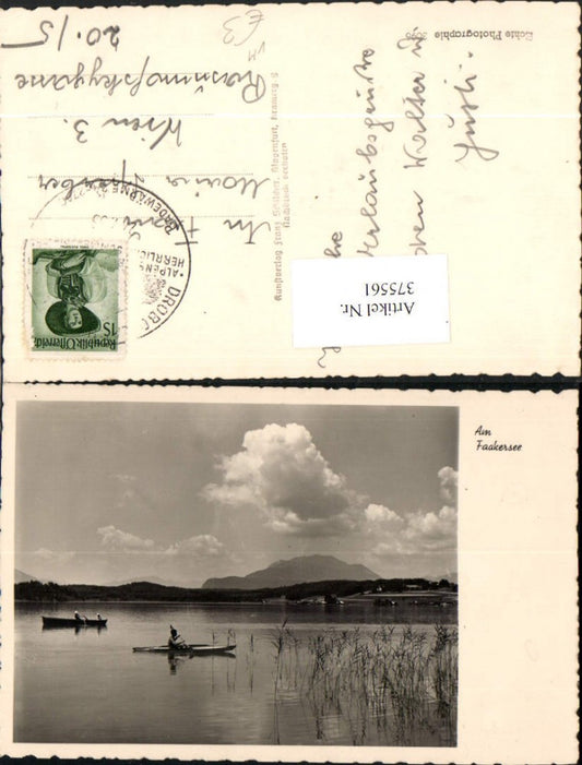 375561,Faakersee See b. Faak Ruderboote Boote pub Franz Schilcher 3096