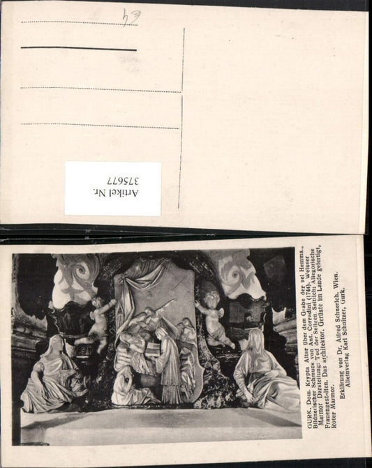 375677,Gurk Dom Krypta Altar über dem Grabe Hemma