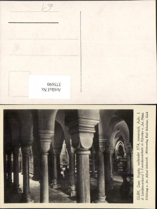 375690,Gurk Dom Krypta Säulen