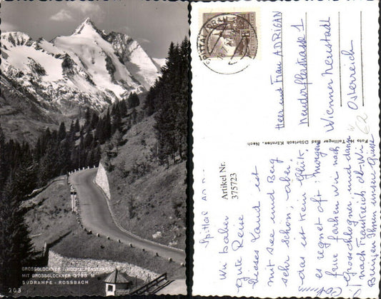 375723,Großglockner Hochalpenstraße b. Heiligenblut Südrampe Rossbach Bergkulisse