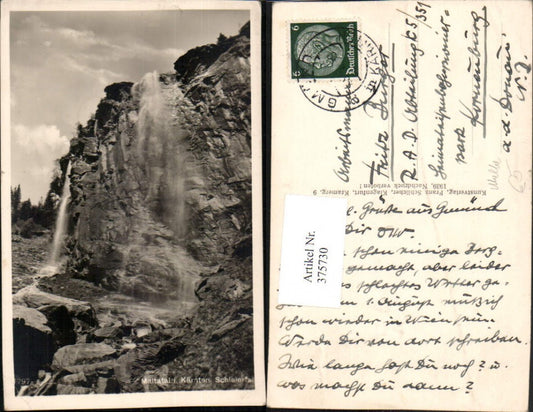 375730,Maltatal in Kärnten b. Malta Schleierfall Wasserfall
