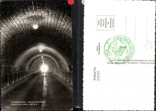 375737,Großglockner Hochalpenstraße b. Heiligenblut Hochtortunnel Tunnel