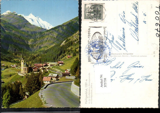 375738,Heiligenblut Totale m. Großglockner Bergkulisse