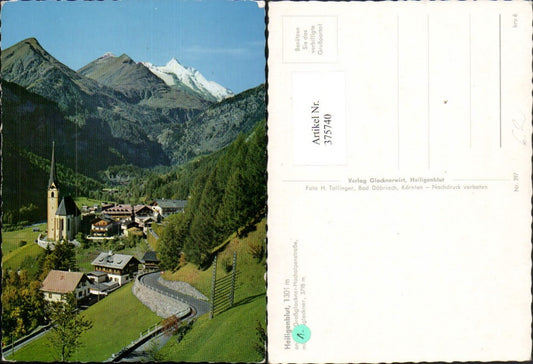 375740,Heiligenblut Totale m. Großglockner Bergkulisse