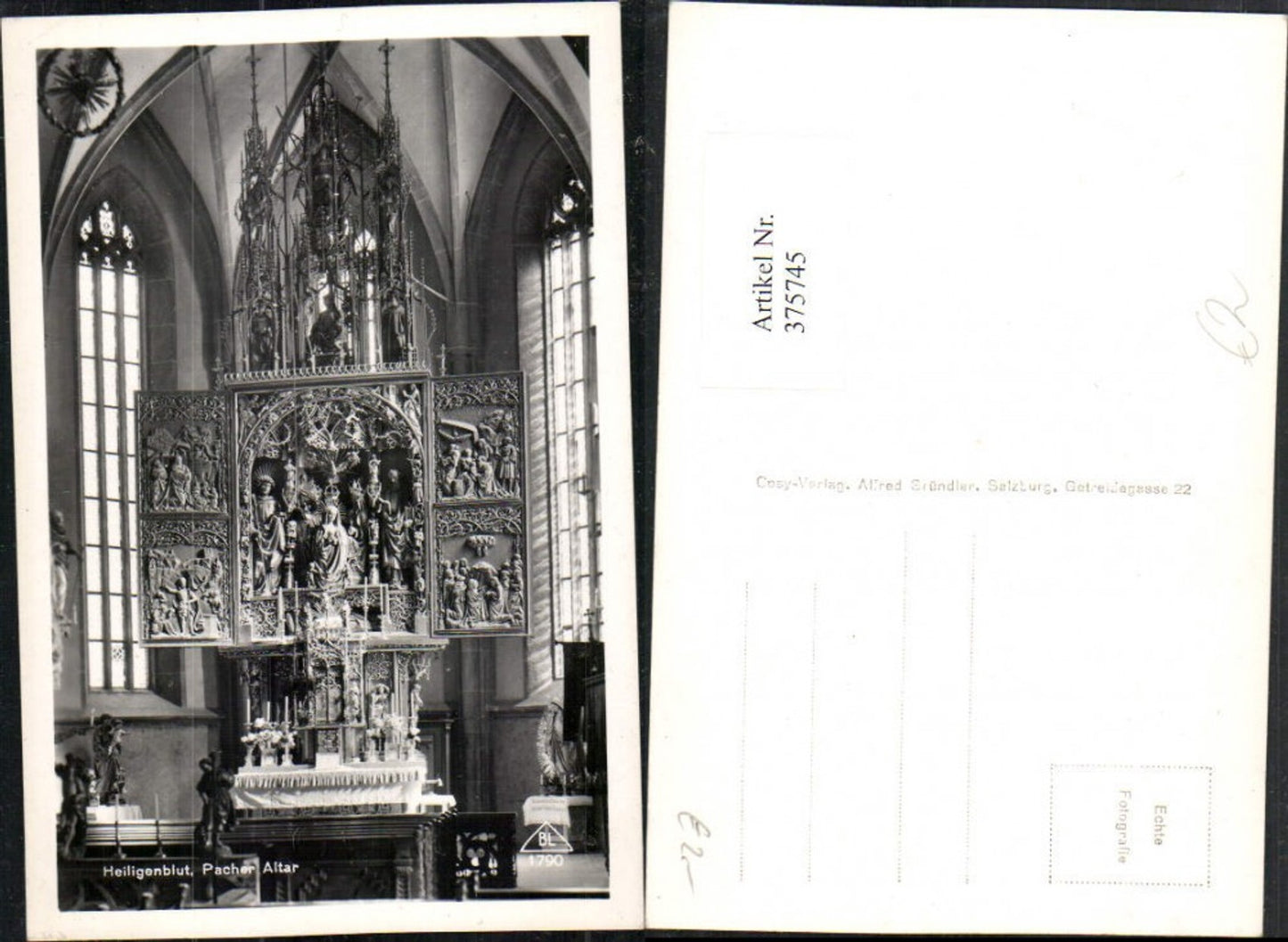 375745,Heiligenblut Kirche Innenansicht Pacher Altar