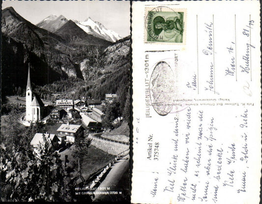 375748,Heiligenblut Totale m. Großglockner Bergkulisse