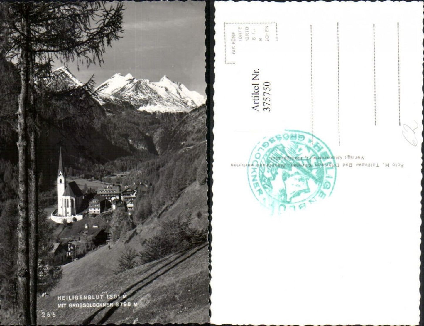 375750,Heiligenblut Totale m. Großglockner Bergkulisse