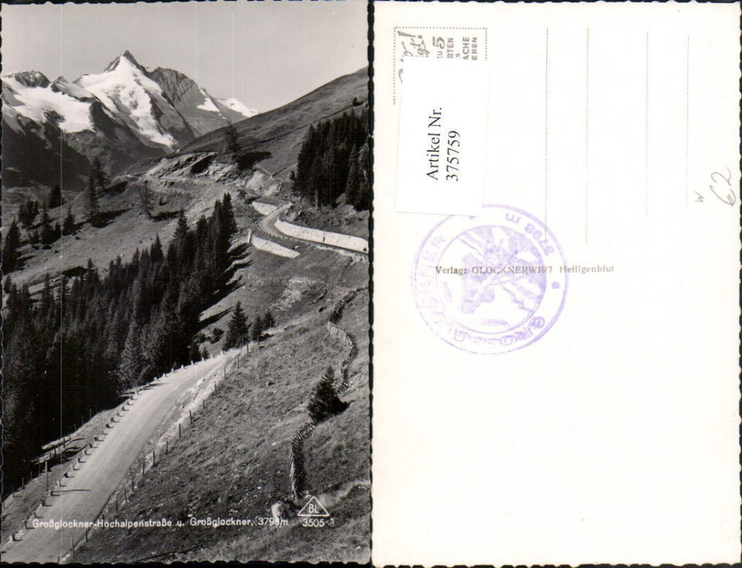 375759,Großglockner Hochalpenstraße b. Heiligenblut Bergkulisse