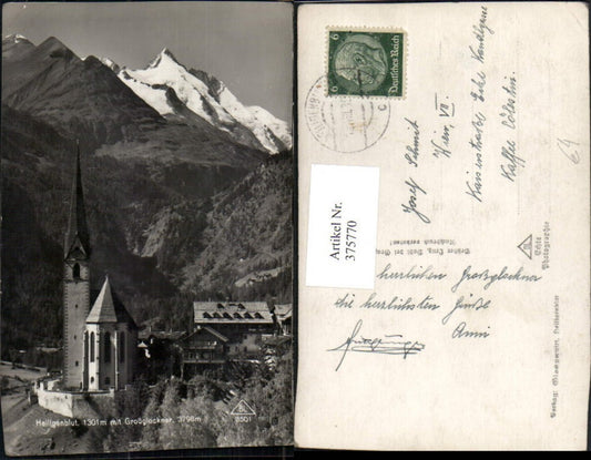 375770,Heiligenblut Kirche m. Großglockner Bergkulisse