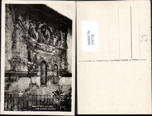 375778,Millstatt am See Wandgemälde Das jüngste Gericht pub Franz Schilcher 331