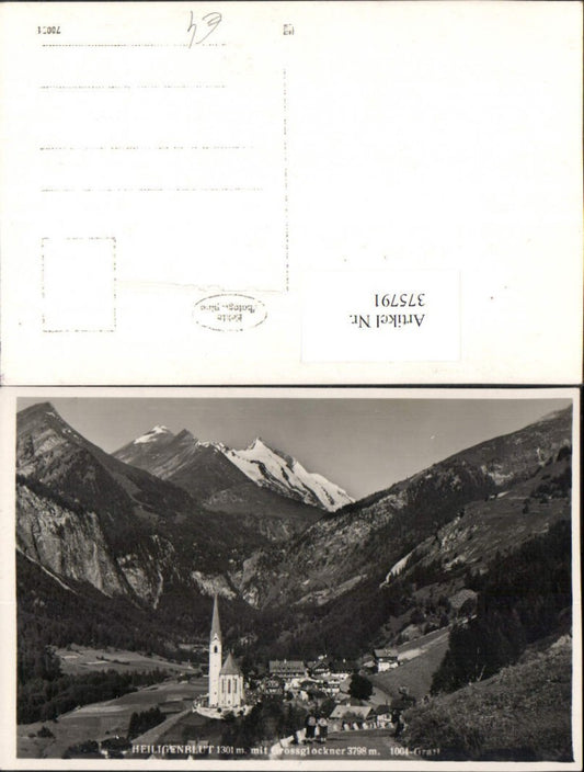375791,Heiligenblut Totale m. Großglockner Bergkulisse